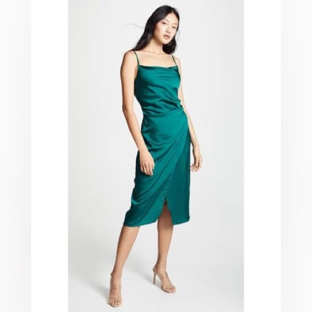 Satin midi dress